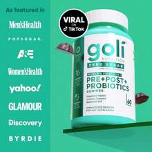 Goli ®   No Sugar Alcohols Zero Sugar Pre Pro Postbiotic Gummy – DE111 XOS MCC1849 |   60 Count Vegan Keto-Friendly Non-GMO - 零糖益生元後生元軟糖 - 查看 5