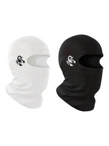 1/2pcs Unisex Balaclava Hat, Solid Color & Printed Design, Breathable Moisture-Wicking Face Mask, Suitable For Cycling, Hiking, Climbing, Sports And Outdoor Activities - Style B - View 43