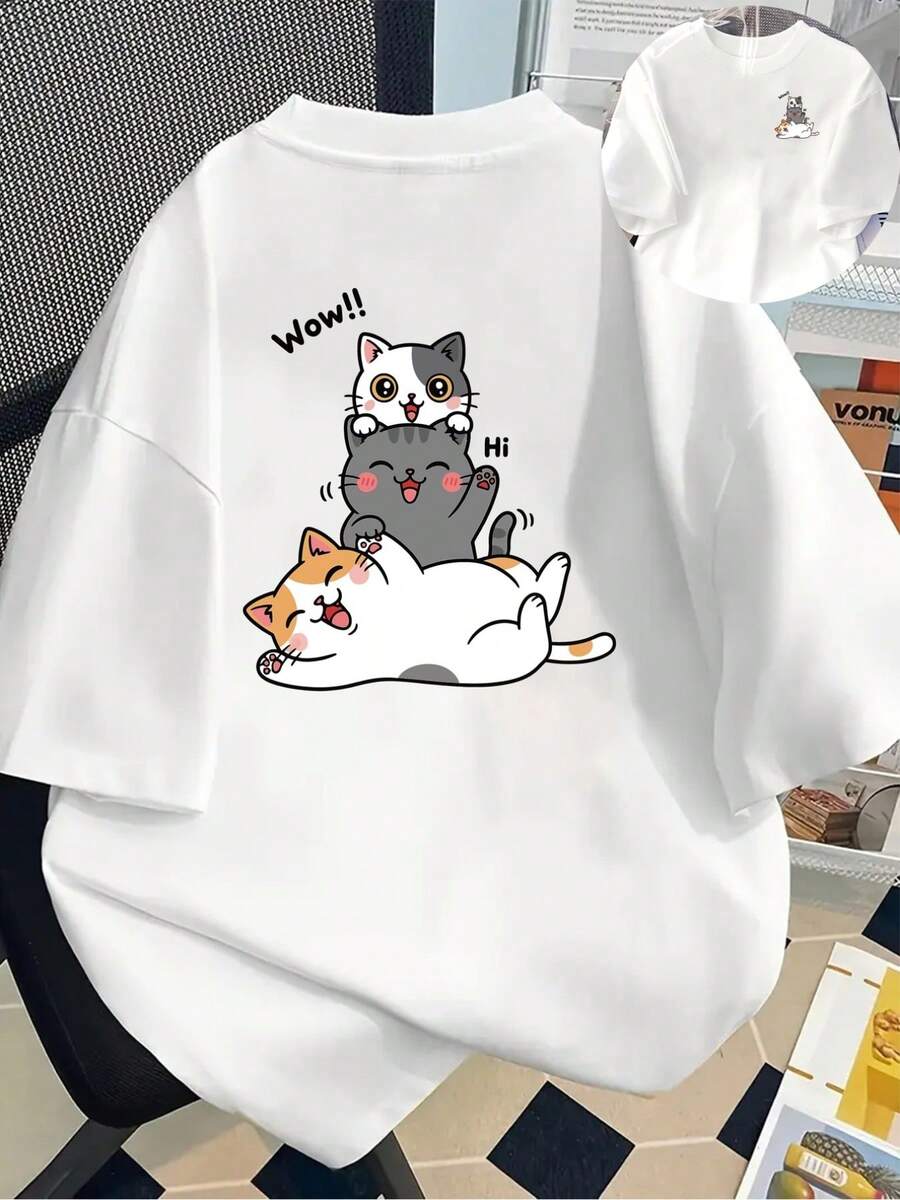 Plus Size T-Shirts - White - View 1