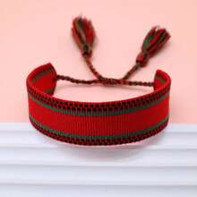 1pc World Cup Country Letter Creative Fan Bracelet - Red - View 1