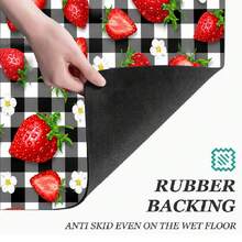 1pc Fruit Pattern Kitchen Floor Mat, Polyester Drainage Mat, Doormat, Floor Pad, Suitable For Kitchen, Living Room, Entrance, Balcony, Home Decor, Anti-Pollution, Coffee Shop, Bar, Holiday, Party, Bedroom, Pet Mat, Bathroom Decor, Room Decor - Multicolor - View 5