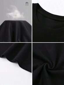 Camiseta de camionero para hombres Top pickLocal - Gráfico de semirremolque de 18 ruedas con línea de latido y diseño de semirremolque - Camiseta de manga corta 100% suave con cuello redondo - Regalo ideal para camioneros, conductores, logística - Negro - Ver 3