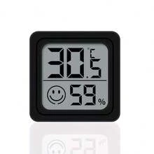 3 piezas Mini Termómetro y Higrómetro - Monitor de temperatura y humedad de alta definición, pantalla LCD grande, diseño compacto de bajo consumo, adecuado para el hogar, la oficina y el monitoreo de entornos interiores, alimentado por batería, sin instalación requerida, también adecuado como regalo para amigos y familiares - Negro - Ver 14