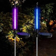 Bộ 2/4 đèn pha lê năng lượng mặt trời, đèn que phát sáng, đèn tạo bong bóng rực rỡ, thích hợp để trang trí sân, công viên, cảnh quan, bãi cỏ, vườn, lối đi và chiếu sáng đường phố. - Que que pha lê - Xem 8
