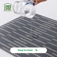 20pcs Peel And Stick Carpet Tiles - 30x30cm, Non-Slip Polyester Floor Puzzle, Suitable For Office, Bedroom And Home Decor - Easy Installation, Durable, Machine Washable - Multicolor - View 5