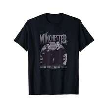 Winchester Brothers  Preppy Style Print T-Shirt For Plus-Size Women Men, Cute Cartoon Graphic Short Sleeve, 2026 New Perfect Gift For Her Daily Wearmen's Summer Clothes,Designer Shirts Men,Graphic T,Summer Clothes,Summer Tops,Fathers Day Gift,100 Percent Cotton,Men Women T-Shirt Print Tee,Hombre Verano,Camiseta Hombre, Hombre,Camiseta Hombre Algodón - Black - View 7