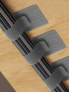 5 chiếc dây buộc cáp khóa dán, kẹp quản lý dây điện, dụng cụ sắp xếp bàn làm việc, giá đỡ cáp máy tính - A - Xem 9
