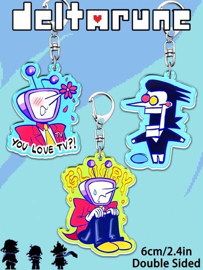 Móc khóa Delta/Rune, Móc khóa Anime, Móc khóa Tenna, Delta Rune Tenna, Móc khóa TV World, Mặt dây chuyền túi xách, Quà sinh nhật, Quà tặng tiệc tùng