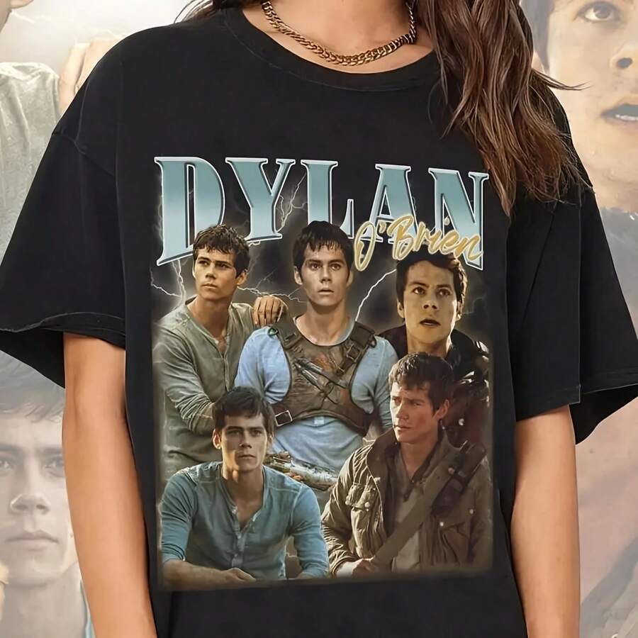 Dylan Obrien O'Brien Style For Fans T Shirt Crew Sweatshir - Shape - View 1
