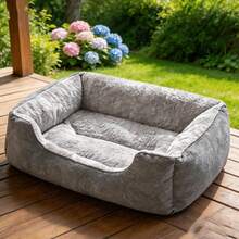 XXL Orthopedic Dog Bed – Washable, Waterproof, Non-Skid, Removable Cover, Large Pet Couch Sofa For Extra Large Dogs, Cats & Puppies - 灰色 - 查看 2
