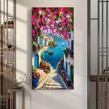 1 套 30x40cm/11.8x15.7 英寸 DIY 钻石画套装，无框，美丽风景，混合颜色，风景主题，所有季节，适用于家居装饰、客厅、玄关、卧室和可爱的艺术品 - 彩色 - 查看 17