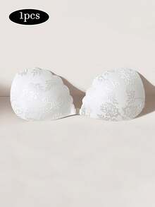 1pc Women's Adhesive Lace Shell Nipple Covers, Minimalist Practical Reusable 3-4 Times, Hand Wash Only - Multicolor - View 9