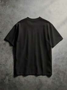Camiseta de Hombre de Cuello Redondo y Manga Corta de 220 Gramos, Patrón de Impresión Creativa, Diseño Simple, Proceso de Tejido, Suave y Cómoda, Adecuada para Uso en el Campus, Reuniones de Fiesta, Uso Diario, Una Buena Elección para Familia y Amigos - Gris - Ver 2