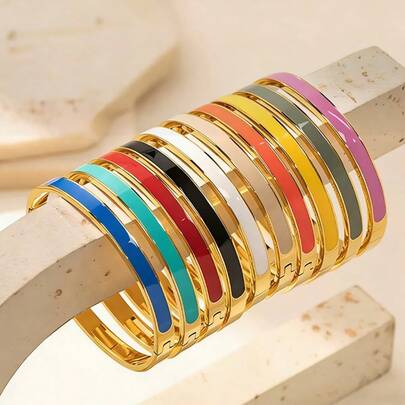Vòng tay tinh dầu Dopamine nhiều màu sắc bằng thép không gỉ 6mm, vòng tay đôi unisex, vòng tay sang trọng đa năng có thể đeo chồng lên nhau, phù hợp để đeo hàng ngày, trong các dịp lễ, tiệc tùng, kỳ nghỉ, Ngày Valentine, Ngày của Mẹ, Giáng sinh, quà tặng tốt nghiệp.