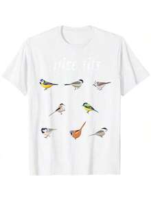 Nice- Funny Bird Watching Gift Birder T-Shirt - Black - View 3