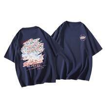 Camiseta de algodón blanca para mujer, camiseta de manga corta, top de verano para mujer, camiseta básica para mujer, camiseta de algodón para mujer, conjunto de pareja para mujer. - Negro - Ver 6