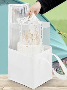 White Insulated Bag, Cake Insulated Bag, Takeout Insulated Bag, Cooler Bag, Fresh-Keeping Insulated Bag, Aluminum Foil Cooler Insulated Bag, Special Baking Cooler Bag, Suitable For Food Insulation, Cooling And Fresh-Keeping - Multicolor - View 4