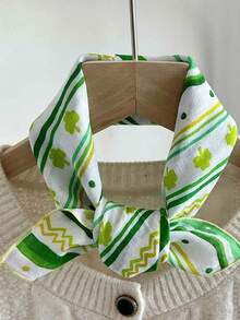 1 buah Bandana Persegi Katun Motif Bunga Geometris Patchwork untuk Wanita, Syal Kepala Multifungsi, Penutup Leher, Aksesori Rambut Pantai - MultiWarna - View 7