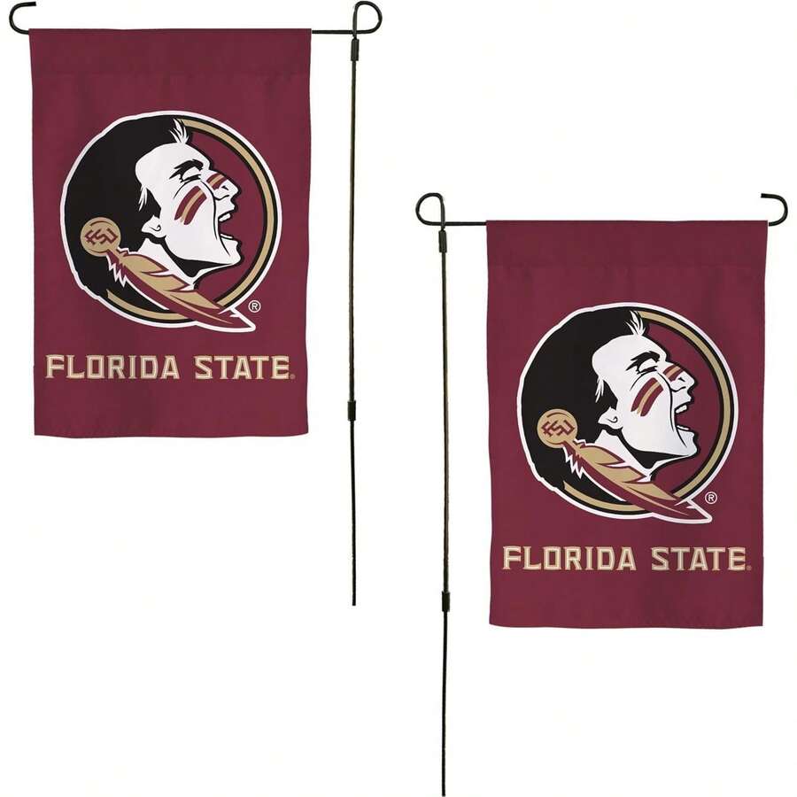 Desert Cactus Florida State University FSU Garden Flag – 19 X 12 Inch Florida State Seminoles Banner, For Outdoor Display And Events (Design Q).Jpg - A - View 1