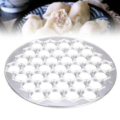 Brodark 1pc 37-Hole Aluminum Honeycomb Dumpling Mold - DIY Italian Dumpling/Wonton Maker, Easy Homemade Delicacy