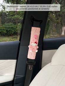 1/2 buah Pelindung Bahu Sabuk Pengaman Mobil Motif Bintang & Kucing Baru, Sarung Pelindung Lembut dan Lucu - beraneka warna - View 3