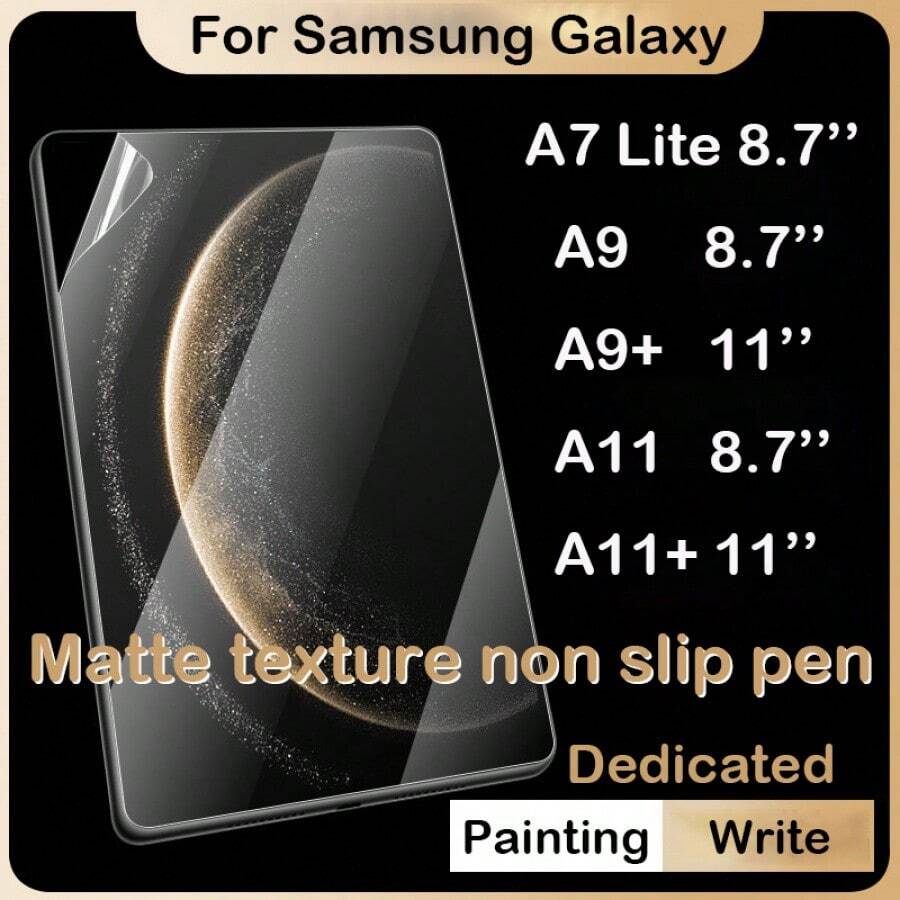 Bộ 2 bút cảm ứng chống trượt (dùng để vẽ/viết) tương thích với máy tính bảng Galaxy Tab A11+/A9+ 11 inch và Tab A11/A9/A7 Lite 8.7 inch. Miếng dán bảo vệ màn hình máy tính bảng, bề mặt mờ, bút vẽ chống trượt. - 2 chiếc - Xem 1