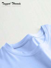 [100% Cotton] TaggedThreads Jesus Lemonade T-Shirt, But My Jesus Is Making Lemonade, Women's Graphic Tee, Casual Short Sleeve Crew Neck T-Shirt, Comfortable Summer, Autumn And Winter Styles - Unisex Everyday Wear For Women And Men For Campus - 藍色 - 查看 5