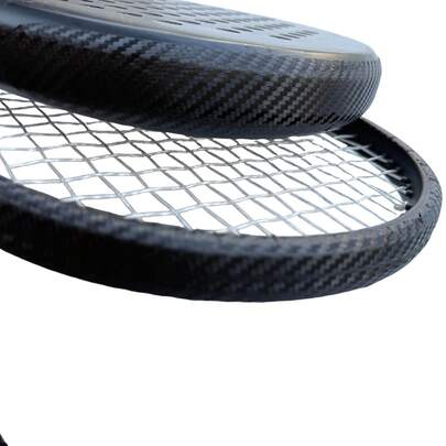 Tennis Racket PU Head Protector Sticker, 3K Textured Pattern Frame Anti-Wear Decal, Durable Anti-Scratch Sports Racket Protective Tape, Suitable For Tennis Enthusiasts And Racket Users