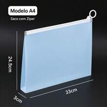 A4 Envelope Folder With Zipper And Ring, Waterproof, Durable, Colorful Document Holder - Single Piece - View 6
