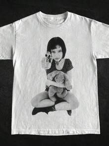 Nuevas camisetas de 2026The Professional Mathilda White Shirtr,La elección perfecta para tus atuendos de San Valentín,afiliado ,camiseta masculina con gráfico divertido,Camisetas de K-Pop para hombre,blusas de niña,blusas para mujer - Blanco - Ver 1