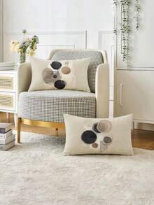 2 vỏ gối trang trí, vỏ gối họa tiết hình học phong cách Bohemian, vỏ gối sợi polyester, chất liệu vải lanh cổ điển, khóa kéo ẩn, có thể giặt máy, họa tiết đường kẻ tối giản, vỏ gối trang trí nhà cửa cho ghế sofa, phòng khách, phòng ngủ, không kèm ruột gối. - Nhiều màu - Xem 3