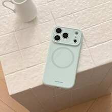 Kavenfort 素色磁吸保護殼，相容 Apple 17 Pro Max、16，防摔，亦適用於 13、15，極簡 Ins 風格，個性化 - 冰島藍 - 查看 3