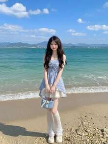 Women Two-Piece Outfits - [Single Item] White Mini Skirt - View 2
