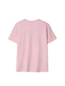 Camiseta de manga corta con cuello redondo y estampado de limón, nueva para primavera/verano, camiseta gráfica esencial de moda para uso diario y vacaciones, color rosa-Vintage Street Style Unisex Loose Cotton Short Sleeve Crew Neck T-Shirt - Blanco - Ver 9