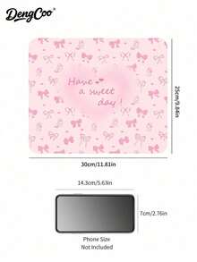 Dengcoo 1pc Coffee Mat, Coffee Pad, Coffee Coaster, Drink Coaster, Table Mat, Mouse Pad, Non-Slip Heat Resistant Mat, Coffee Corner Mat Fit Under Cup/Mug/Glasses/Coffee Maker/Coffee Machine/Coffee Pot/Coffee Accessories - Bow Pad - View 10
