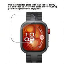 4pcs Screen Protector - 9H Hardness Anti-Scratch, Ultra-Clear Display, Anti-Fingerprint Coating, Full Coverage, Bubble-Free, Tempered Glass Material, Protect Watch From Scratches And Wear, Transparent Color, Suitable For Watch Fit 4 Pro, Ideal For Tech Enthusiasts And Outdoor Sports Lovers. - 4pcs, Transparent - View 6