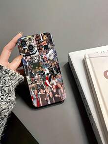 Los miembros del collage de  son vibrantes.funda de teléfono Fundas compatibles con ,Apple,VIVO,OPPO,,, y Honor.Fabricadas en silicona TPU,ofrecen protección contra golpes y caídas. - Negro - Ver 6