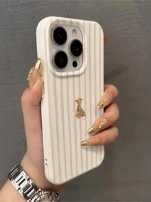 New Anti-Drop Phone Protective Case, Provides All-Round Protection, TPU Striped Giraffe Design. Compatible With Apple 16, 15, 14, 13, 12, 11 Pro Max And Series Models, International Version, Not Domestic Version, Spring Gift, Birthday Gift, Anniversary Gift - Multicolor - View 2