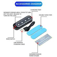 Bicycle Light Set - 2pcs White - View 6