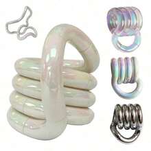 Fidget String Tangles Toy Relax Anxiety Stress Adhd Sensory Aid Twist Fiddle - Relieve Stress And Increase Patience - 亮銀色(附包裝盒) - 查看 6