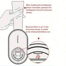 1pc Toothpaste Squeezer Space-Saving Toothpaste Dispenser Toothbrush Holder Wall-Mounted No-Drill Detachable Easy Installation Easy To Clean - A - View 9