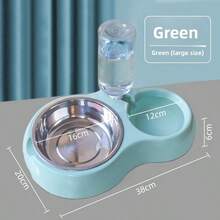 Alimentador automático y dispensador de agua 2 en 1 para mascotas, tazón de agua circulante antideslizante para gatos y perros - 500ml - Ver 10