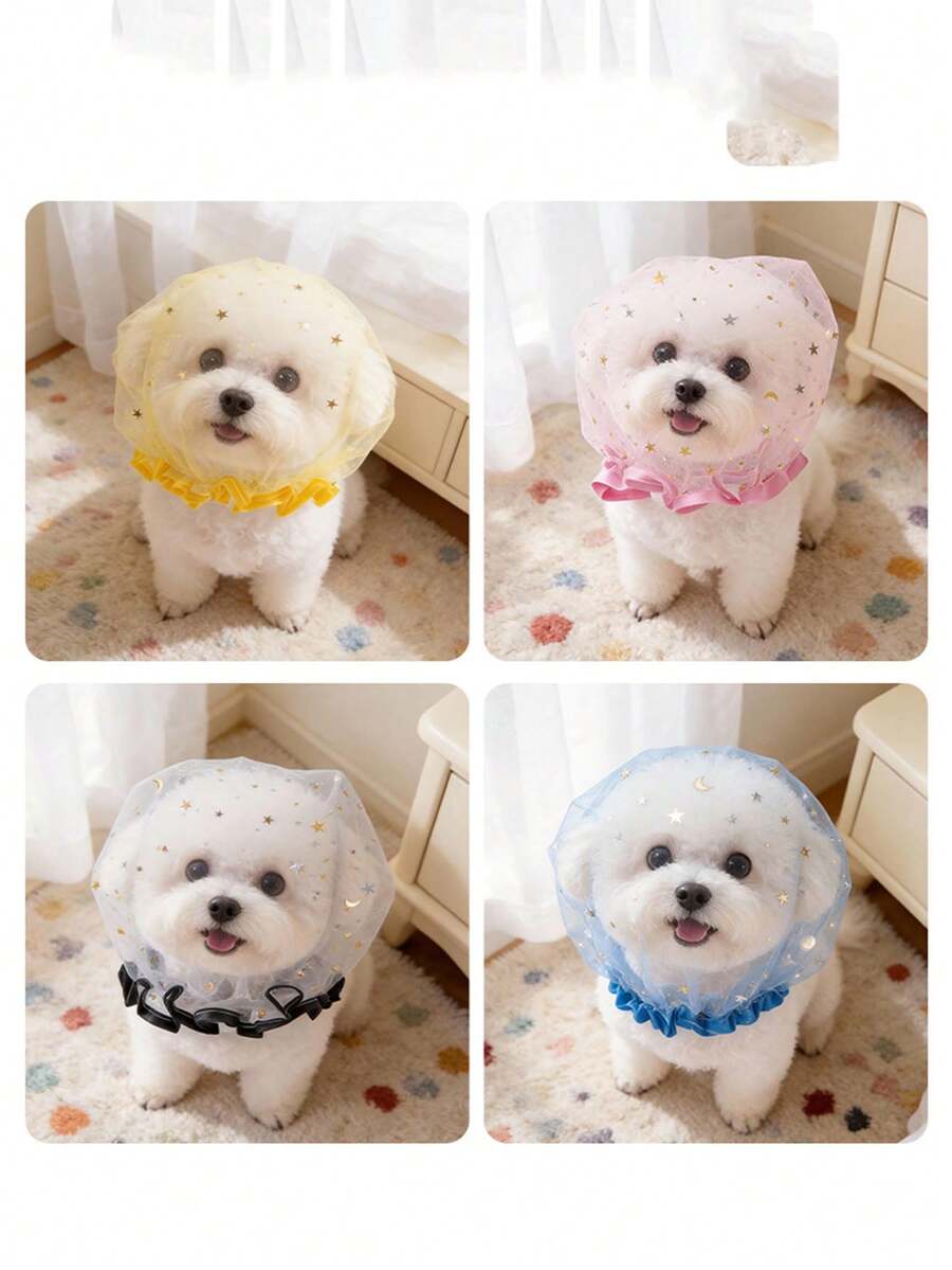 Bozal para perros y gatos, cubierta de cabeza transpirable para prevenir mordeduras, lamer, comer, anti-mosquitos para perros pequeños y medianos