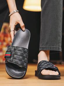 Men's Casual Versatile Slippers - Black - View 4