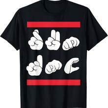 Run1 DMC1 Official Sign Language T-Shirt - Negro - Ver 1