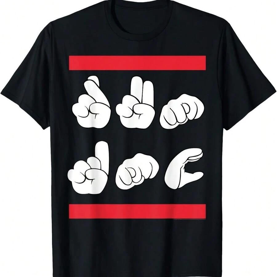 Run1 DMC1 Official Sign Language T-Shirt - Negro - Ver 1