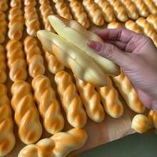 Twisted Bread Squishy Toy, Soft Stretchable PU Slow Rebound Stress Relief Squeeze Toy - 彩色 - 查看 5