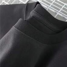 Women's Short Sleeve T-Shirts, 100% Cotton, Round Neck, Cartoon Dog And Baseball Graphic Print T-Shirt, One-Sided Print, Casual Short Sleeve Top, Cute Puppy Sporty Design T-Shirt, Breathable And Comfortable For Everyday Wear For Men/Women. - 黑色 - 查看 2