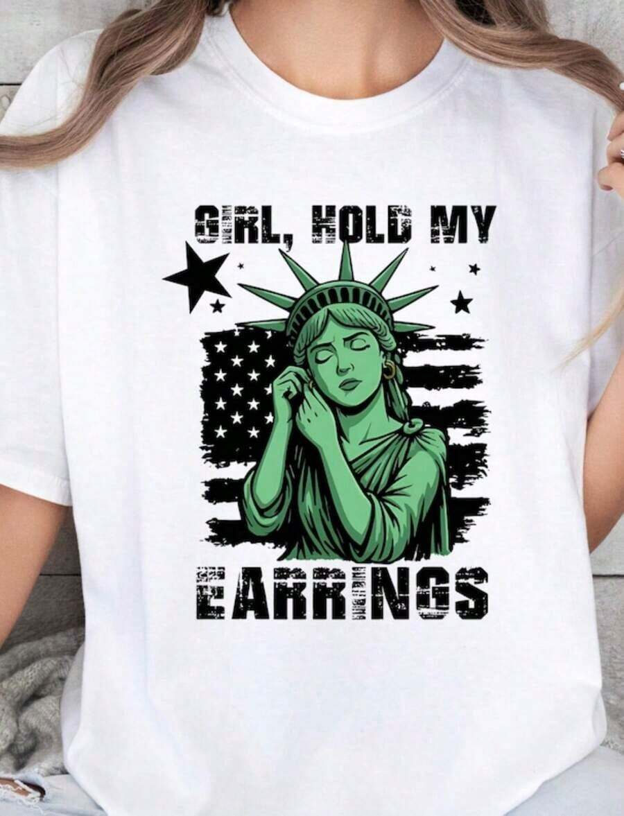 100% Cotton New York City T-Shirt – T-Shirt With Skyline And Landmark Graphic, Souvenir Gift For Tourists - 白色12 - 查看 1