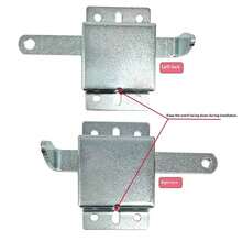 2 pièces Loquet de verrouillage, Loquet de porte de garage, Serrure de poignée de porte, Serrure de porte à bascule, Nouvelle serrure de levier de style chinois, Convient à la plupart des portes de garage - A - Voir 2